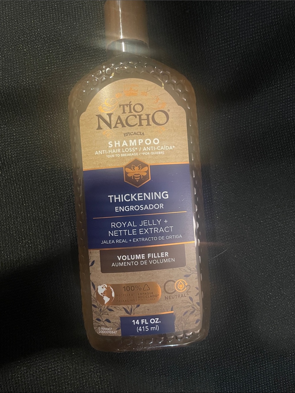 Tio Nacho Thickening Shampoo - Royal Jelly & Nettle - Brown and Purple
